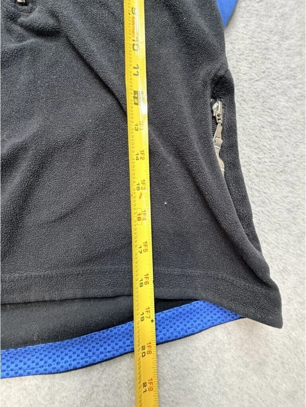 Nike Therma-Fit Quarter Zip Pullover Fleece Womens P Black Blue Long Sleeve